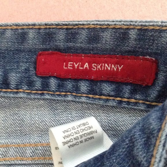 Lucky Brand Leyla Skinny Jeans, Distressed, Medium Wash, Sz 10/30 - Picture 9 of 16